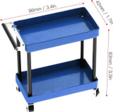 1/10 Scale Metal UTILITY MAINTENANCE CART W/ Wheels -BLUE-