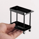 1/10 Scale Metal UTILITY MAINTENANCE CART W/ Wheels -BLACK-