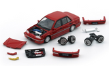 BM 1/64 Die Cast HONDA CIVIC EF2 (LHD) Model Car *RED* #64B0401
