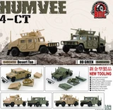 BM 1/64 Die Cast HUMVEE 4-CT Hummer Model Truck -GRAY- #64B0461