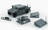 BM 1/64 Die Cast HUMVEE 4-CT Hummer Model Truck -GRAY- #64B0461
