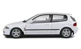 1/18 HONDA CIVIC 1991 Hatchback EG6 Die-Cast Model Car -WHITE-