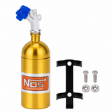 RC 1/10 Scale Nitrous Bottle NOS Nitro W/ Holder + Hose -GOLD-