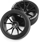 RC 1/10 DRIFT Wheels MULTI SPOKE 5MM Offset TRACTION DRIFT -BLACK- (4PC)