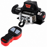 WORN RC 1/10 ELECTRIC WINCH W/ CONTROLLER Metal Gear -BLACK-