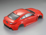 RC 1/10 RC Body Shell LEXUS RCF w/ Light Buckets-RED ORANGE- #48649