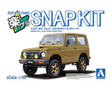 Aoshima 1/32 SUZUKI JIMNY JA11 W/ Custom Wheels Snap Model Kit -OLIVE-
