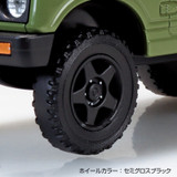 Aoshima 1/32 SUZUKI JIMNY JA11 W/ Custom Wheels Snap Model Kit -OLIVE GREEN-