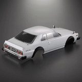 RC 1/10 Body Shell 1977 NISSAN SKYLINE 2000 GT w/ Light Buckets -WHITE- #48701