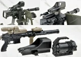 TomyTec Little Armory 1/12 MACHINE GUN M134 Defensive Config Model Kit #LD052