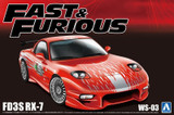 Aoshima 1/24 MAZDA RX7 FD3S WS-03 Fast & Furious Plastic Model Kit