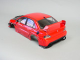 1/10 RC BODY Shell MITSUBISHI EVO VOLTEX Rocket Bunny -BLACK- -FINISHED