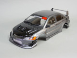 1/10 RC BODY Shell MITSUBISHI EVO VOLTEX Rocket Bunny -BLACK- -FINISHED