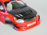 1/10 RC BODY Shell MITSUBISHI EVO VOLTEX Rocket Bunny -BLACK- -FINISHED