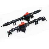 For AXIAL WRAITH Scorpion Poison METAL AXLES Front + Rear W/ Internals -BLACK-