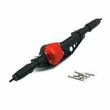 For AXIAL WRAITH Scorpion Poison METAL AXLES Front + Rear W/ Internals -BLACK-