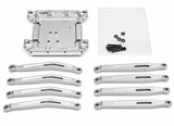 For Axial Wraith Metal SKID PLATE + Front & Rear Trailing Arms -SILVER-