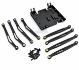 For Axial Wraith Metal SKID PLATE + Front & Rear Trailing Arms -SILVER-