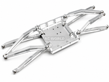For Axial Wraith Metal SKID PLATE + Front & Rear Trailing Arms -SILVER-