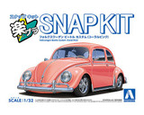 Aoshima 1/32 VW BUG Volkswagen Beetle Snap Model Kit -PINK-