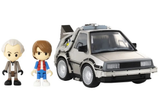 1/32 Tomy Q Village BACK TO THE FUTURE DeLorean Time Machine Doc Marty QV-01