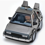 Tomy Q Village BACK TO THE FUTURE DeLorean Time Machine + Doc VAN QV-04