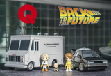 Tomy Q Village BACK TO THE FUTURE DeLorean Time Machine + Doc VAN QV-04