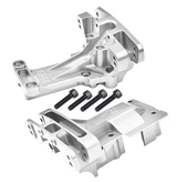 GPM For Traxxas FRONT + REAR BULKHEAD For 1/5 X MAXX 8S XRT 8S #XRT1213 -SILVER-