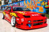 1/10 BODY Shell NISSAN 180SX Body Shell W/ POP UP LIGHTS *CLEAR*