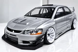 1/10 RC Car Body Shell MITSUBISHI EVOLUTION EVO 9 W/ VOLTEX Kit -CLEAR-