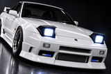 1/10 BODY Shell NISSAN 180SX Body Shell W/ AERO KIT + POP UP LIGHTS *CLEAR*