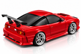 1/10 BODY Shell NISSAN 180SX Body Shell W/ AERO KIT + POP UP LIGHTS *CLEAR*