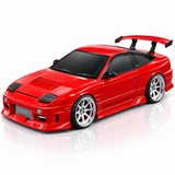 1/10 BODY Shell NISSAN 180SX Body Shell W/ AERO KIT + POP UP LIGHTS *CLEAR*