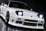 1/10 BODY Shell NISSAN 180SX Body Shell W/ AERO KIT + POP UP LIGHTS *CLEAR*