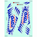 RC 1/10 DECALS SHEET Stickers TEAM TOYO PROXES DRIFT (3PCS) 14"x9"