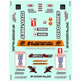 RC 1/10 DECALS SHEET Stickers TEAM TOYO PROXES DRIFT (3PCS) 14"x9"
