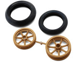 Kyosho HOR Bike Parts WHEELS Set SUZUKI YZR500 GOLD #GPTH104