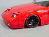 RC 1/10 DRIFT WHEELS Package 3MM Offset BLACK CUT W/ RED Color Rings