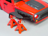 RC Truck Body Shell 1/10 JEEP WRANGLER RUBICON Hard Body V3 + METAL ROOF CAGE