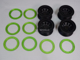 For Traxxas TRX-4 Rock CRAWLER Beadlock  Wheels & TIres 140mm 5.5" -Set Of 4- GREEN