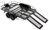 RC 1/10 Metal DUAL AXLE TRAILER W/ Leaf Suspension 