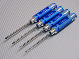 HEX DRIVER TOOLS Set 4 PIECES 1.5 - 2.0 - 2.5 - 3.0 TOOL SET Allen Key BLUE