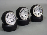 RC 1/10 DRIFT WHEELS Package 0 Degree 3 MM Offset GOLD MESH