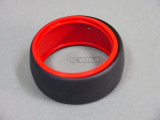 RC 1/10 DRIFT TIRE Package W/ COLOR RINGS - RED -