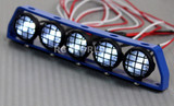 RC Scale Metal Roof Light Bar W/ LED Lights  Blue