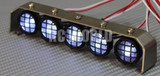 RC Scale Accessories All Metal LIGHT BAR WITH L.E.D LED LIGHTS Yellow Lens