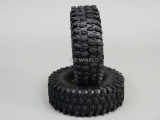 Axial JEEP CHEROKEE 1.9 STEEL STAMPED Beadlock Wheels W/ 120MM Tires -BLACK-