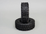1/10 SCALE TRUCK RIMS 1.9 STEEL STAMPED Beadlock Wheels 120MM Rock Tires BLACK