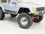 Axial JEEP CHEROKEE 1.9 STEEL STAMPED Beadlock Wheels W/ 120MM Tires -SILVER-