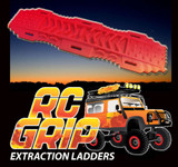 RC Truck Rock Crawler Scale Accessories RECOVERY RAMPS Extraction LADDER Red